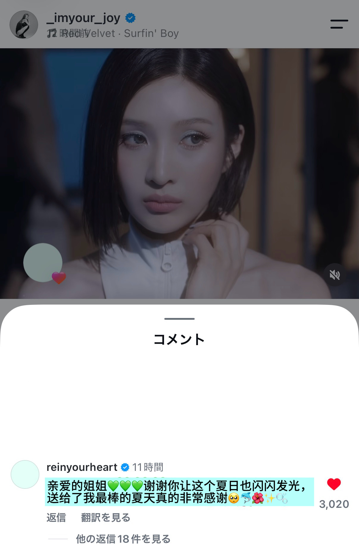 reinyourheart 点赞评论💚 