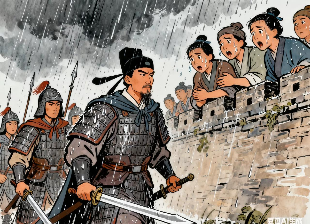 庆历二年秋天，泾州城差点被西夏人拿下。滕子京没兵，就拉老百姓上墙头，杀牛煮酒，硬