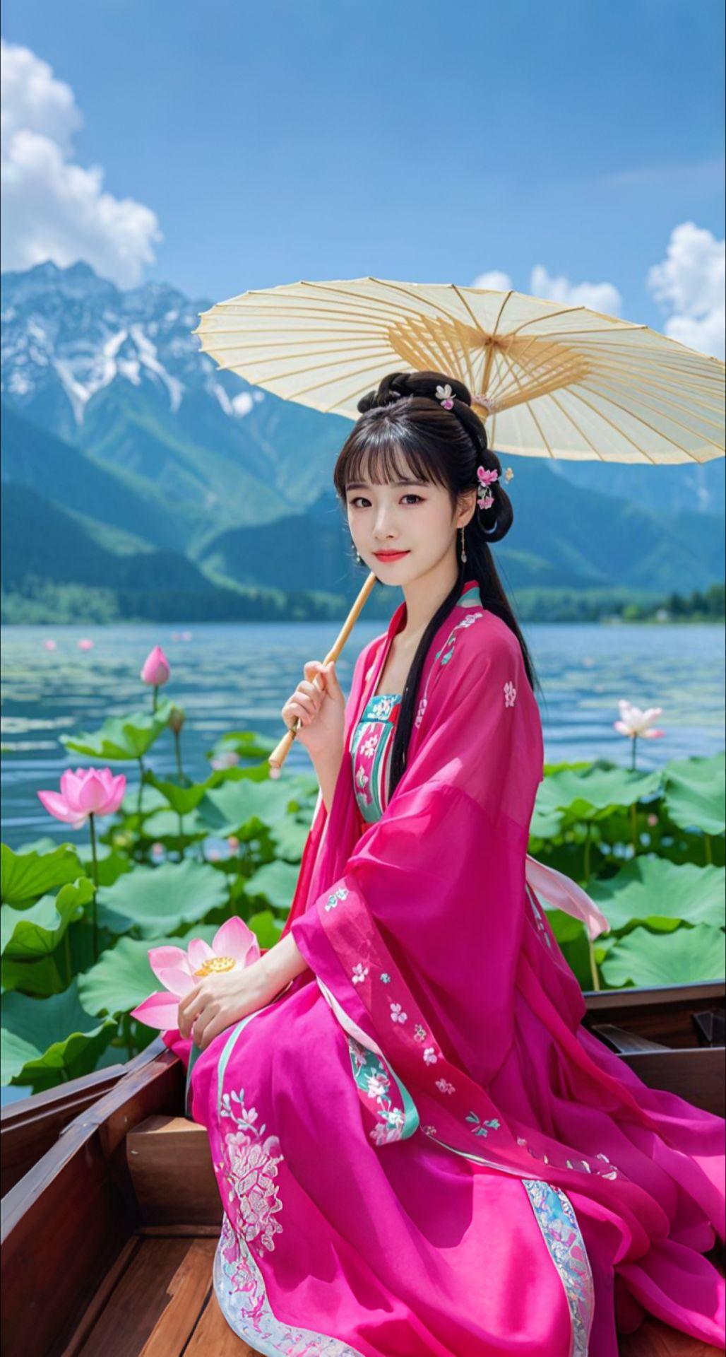 AI扩图 AI湖间雅韵
