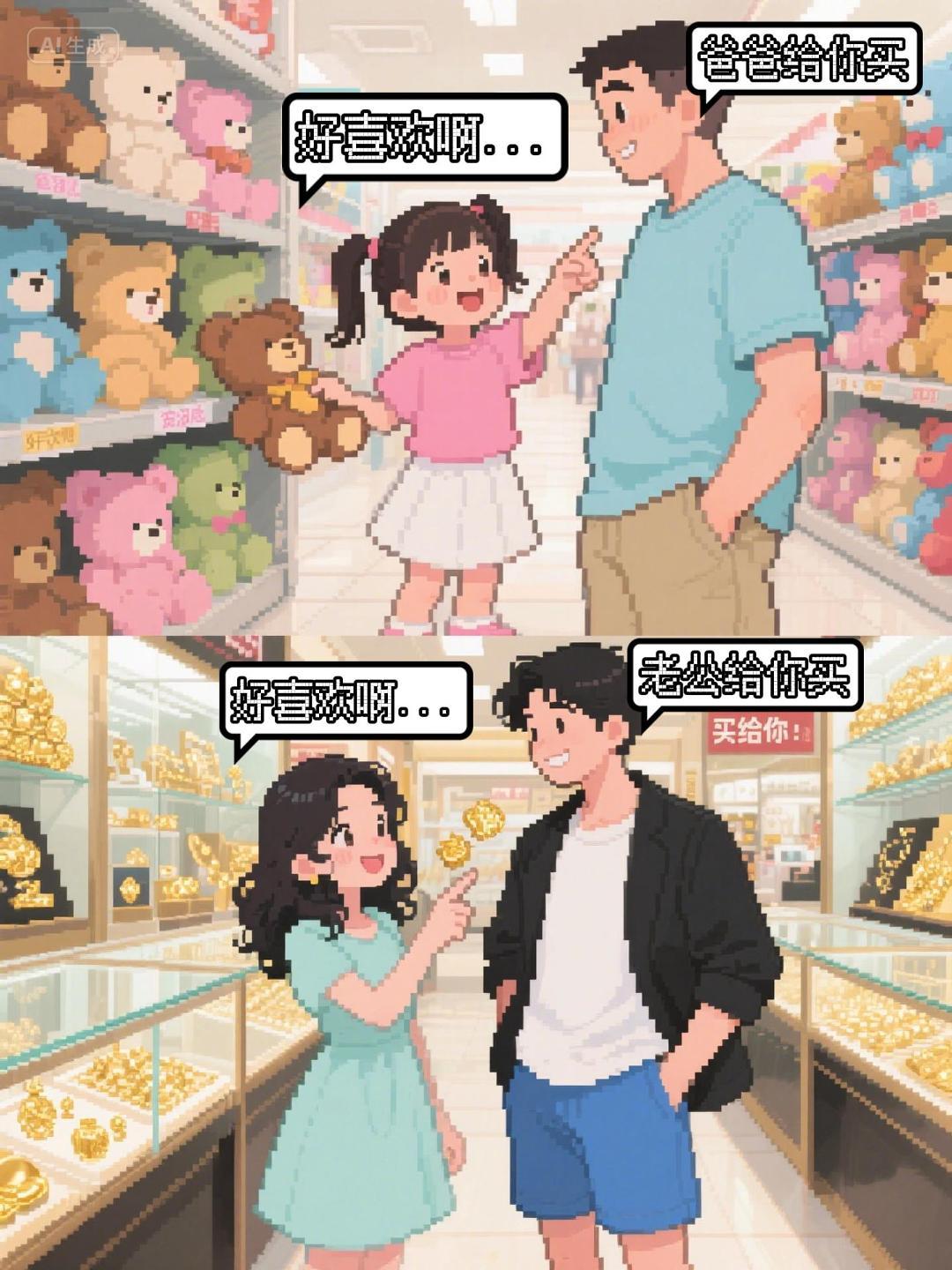 除了爸爸外，男友世界上最爱你的男人。