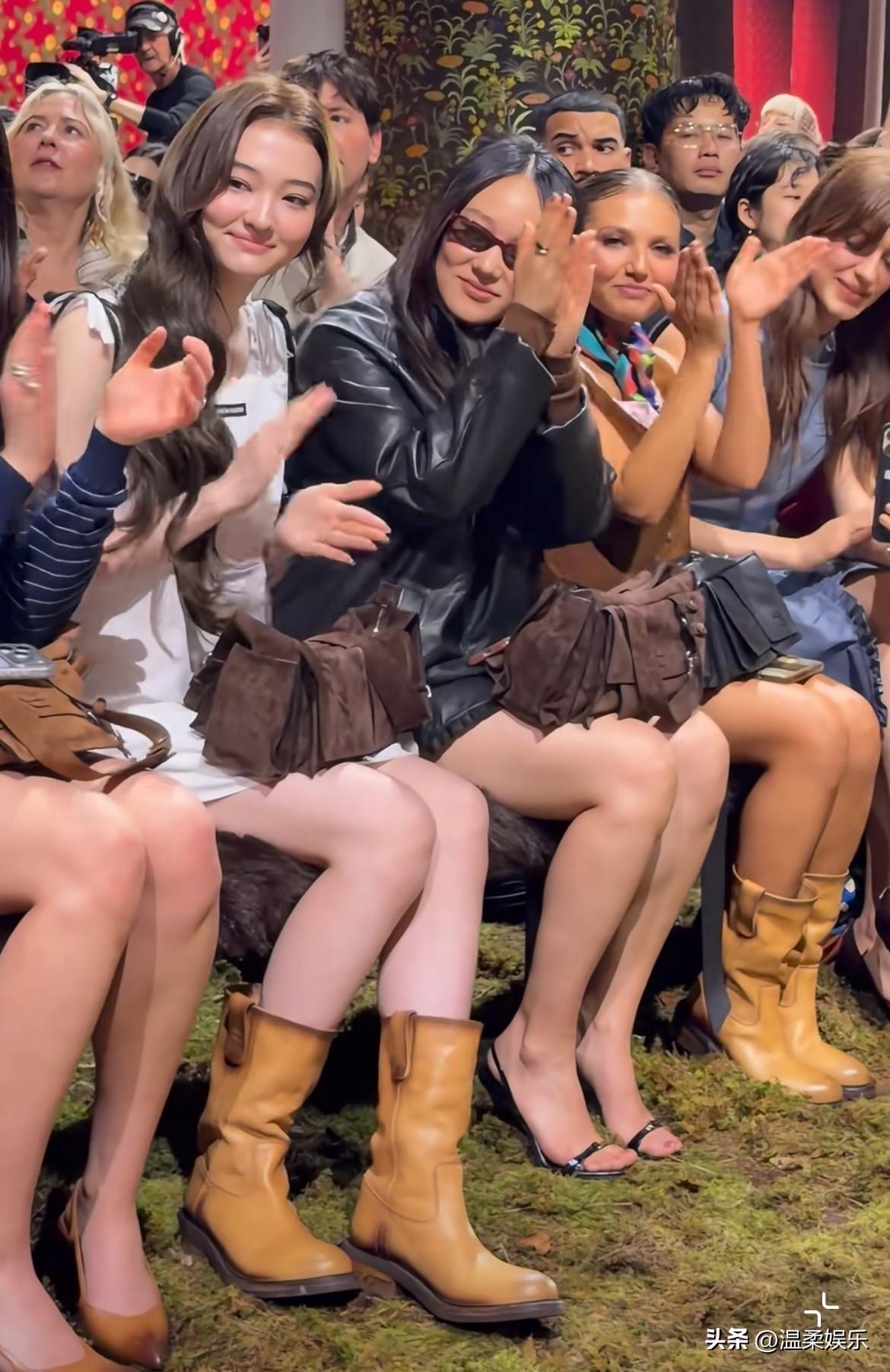 ella在一群外国人中居然没输 ！
她出道前就一堆人说她时尚资源不会差！
现在果