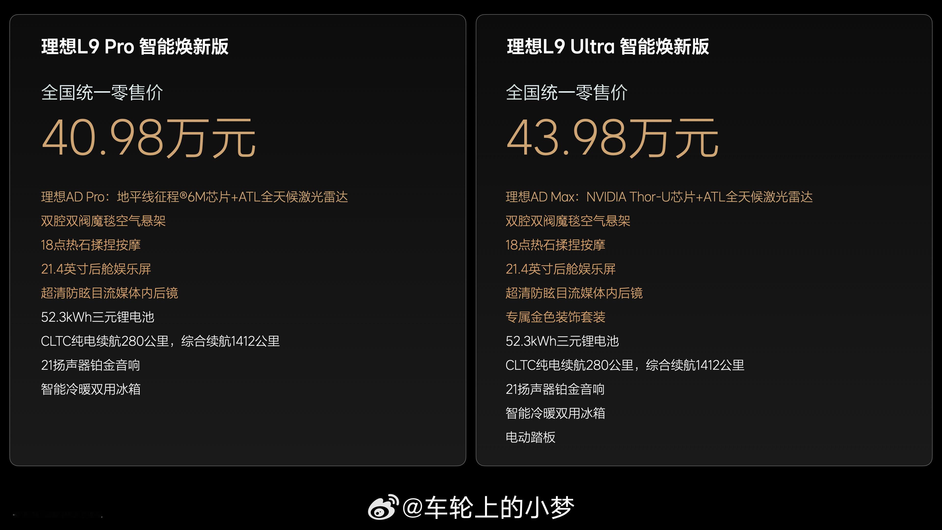 理想汽车发布会 每次看到理想的车都有想买的冲动！智能焕新版L9 pro价格是40
