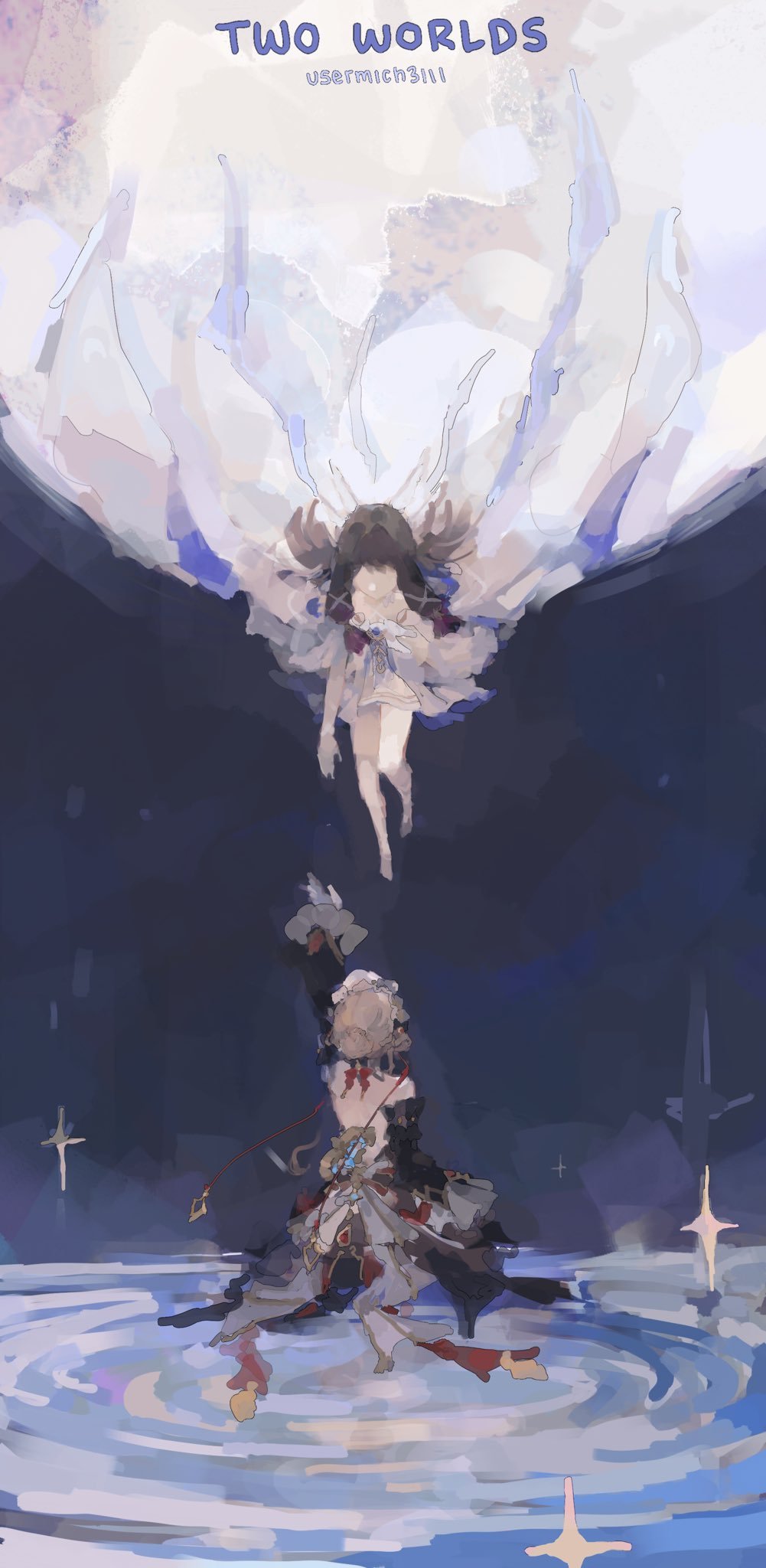 两个世界 原神哥伦比娅原神桑多涅原神 cr：usermich3lll 