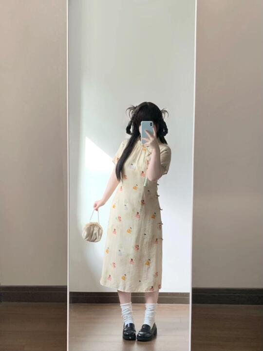 160 120｜微胖甜妹俏皮少女感🎋旗袍好可爱！