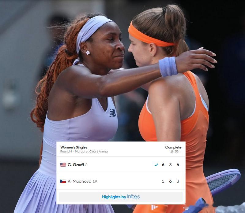 2026澳网女单第二周只有两场比赛打到决胜盘！这是21世纪以来第8次，大满贯赛事