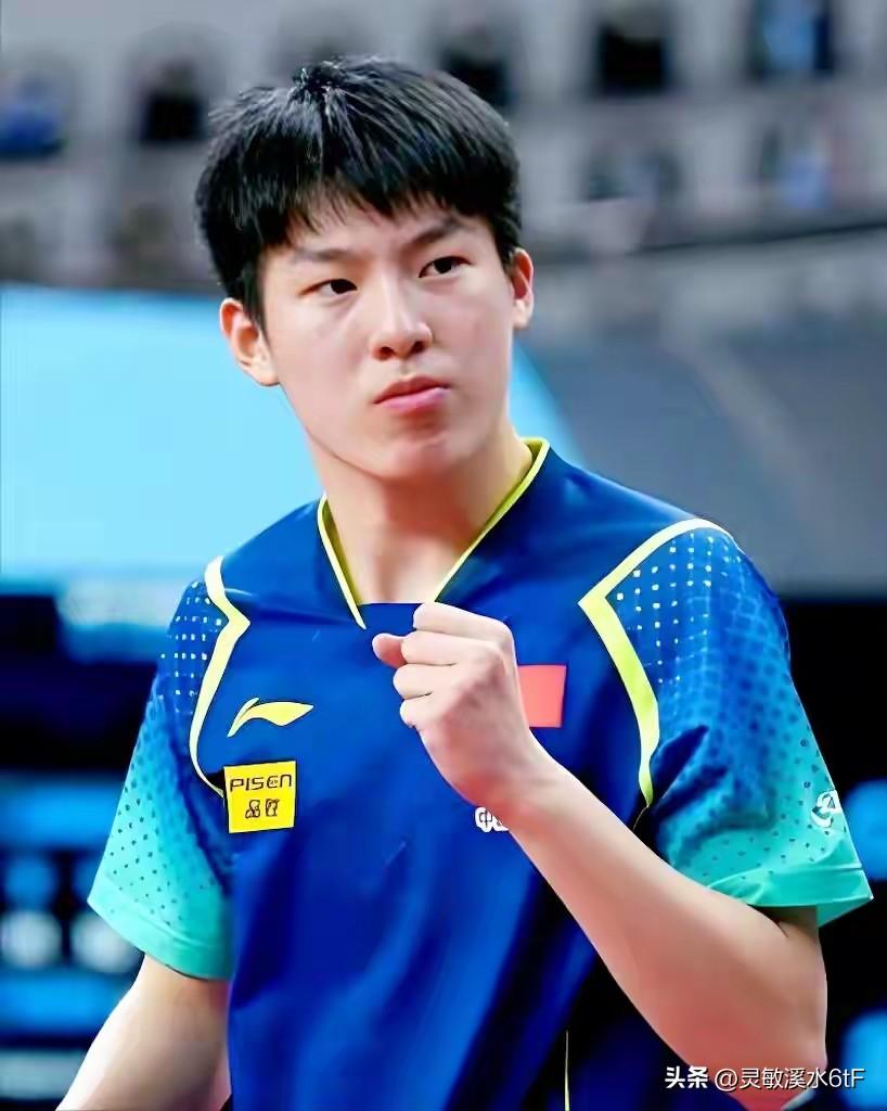 18岁的温瑞博初生牛犊不怕虎，长得高大帅气。这次要是赢了张本智和，那就是真一战封