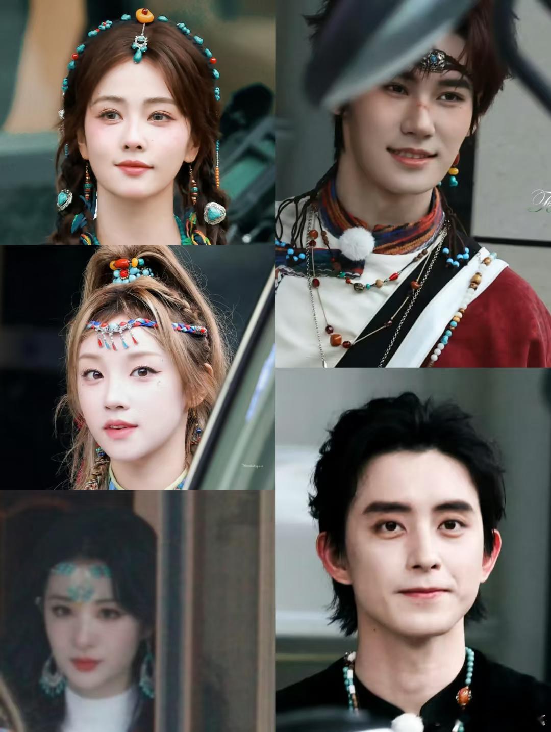 奔跑吧藏服路透白鹿 宋雨琦 张真源 敖瑞鹏 王楚然 ​​​