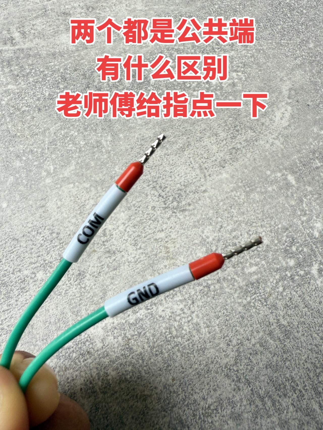变频器这两个都是公共端，到底有什么区别呀？想请有经验的老师傅给指点一下~工控 电
