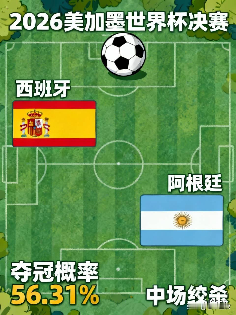你看好哪支球队拿下本届世界杯冠军 2026年美加墨世界杯决赛，阿根廷和西班牙这两