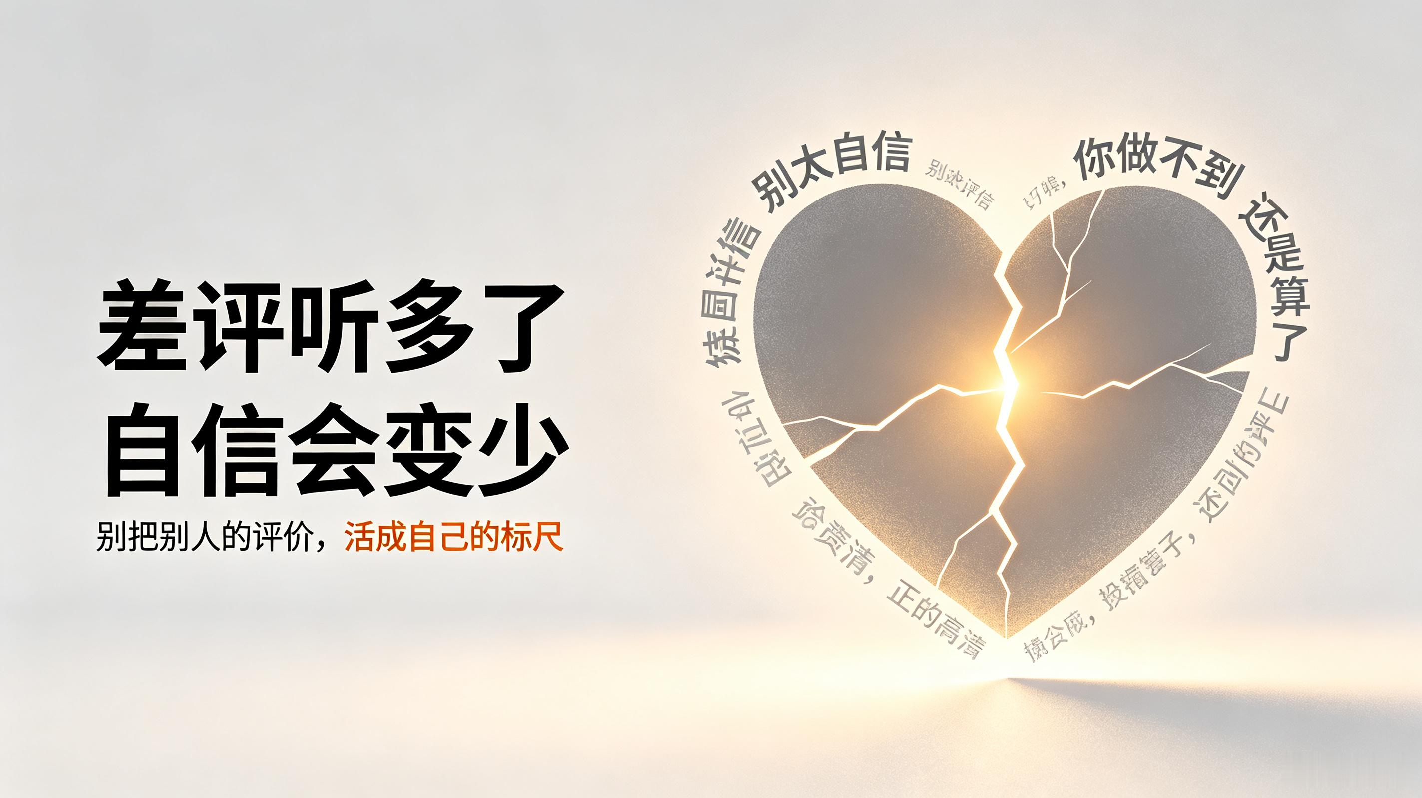 身边的差评师让自信越来越少生活里的“差评师”，很多时候并不是尖锐的敌人，而是熟人
