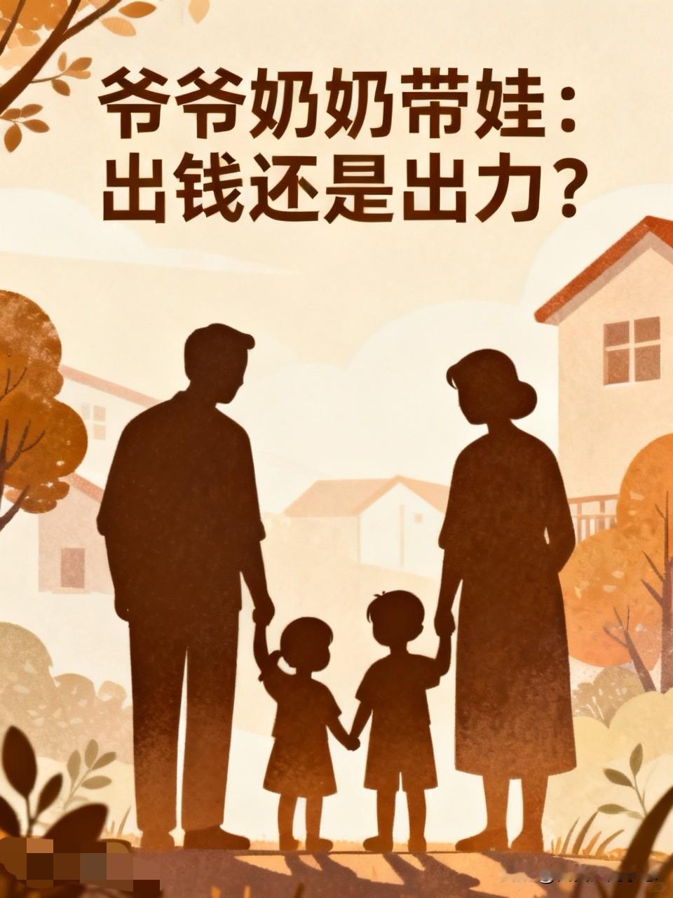 不知道从什么时候开始的，爷爷奶奶带孙子成了义务，不出力就得出钱，不出钱就得出力。