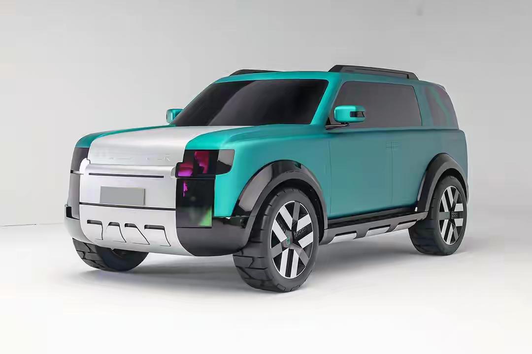 这就是这两天网上高热度传播的，
路虎神行者的新生之作
——对开门六座增程硬派SU