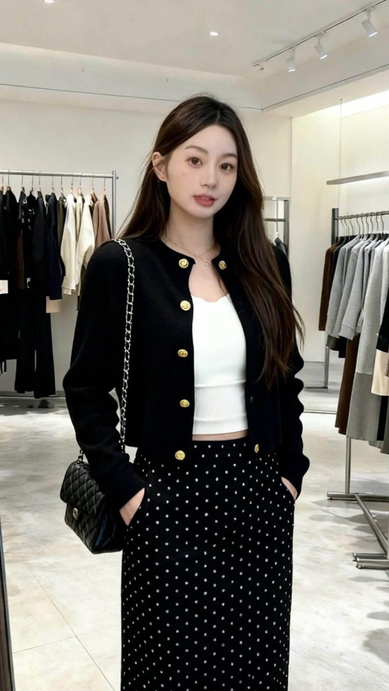 这是春日look天花板吧 春日慵懒感look 温柔风穿搭 开衫外套 韩系穿搭