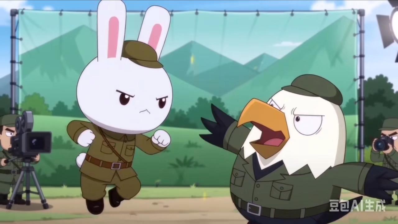 鹰酱气急败坏，半夜砰砰敲门，大喊：“兔子，你给我出来！”
“咋啦，鹰酱，谁又惹你