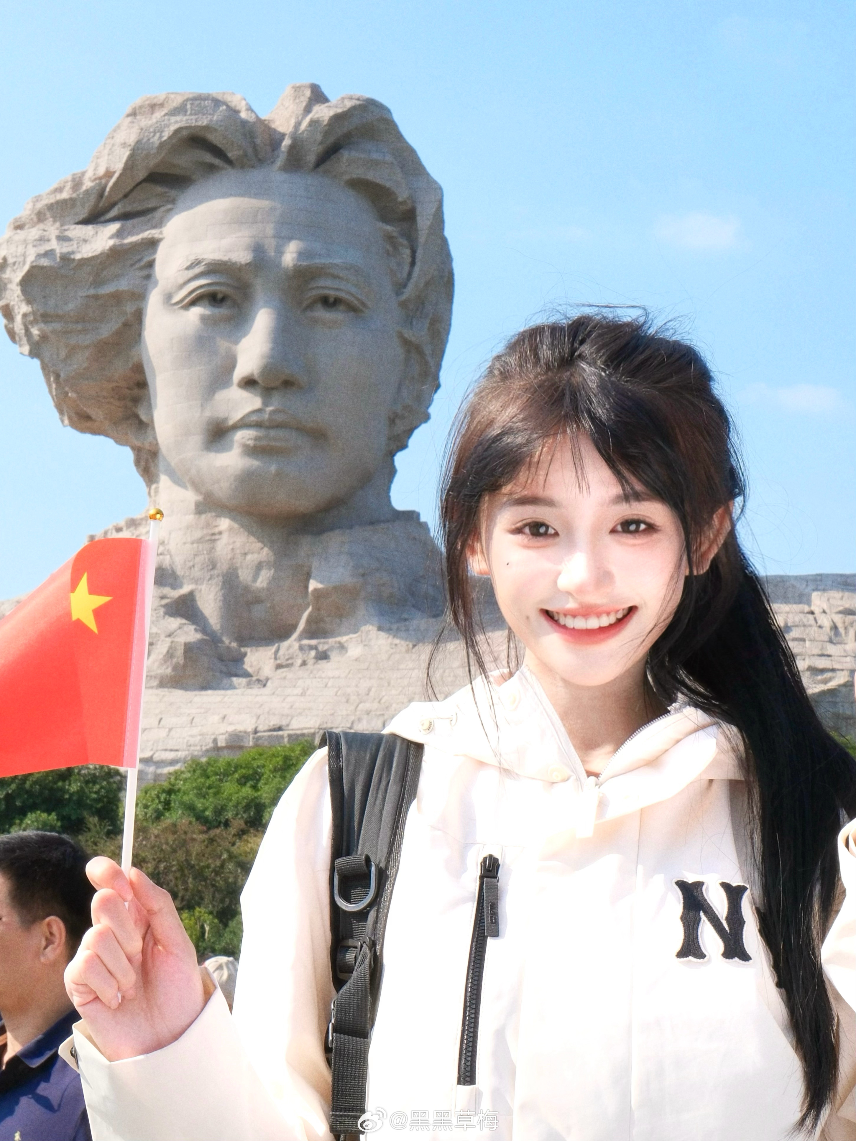 “生在红旗下 长在春风里”  在长沙橘子洲头为祖国庆生啦🚩 