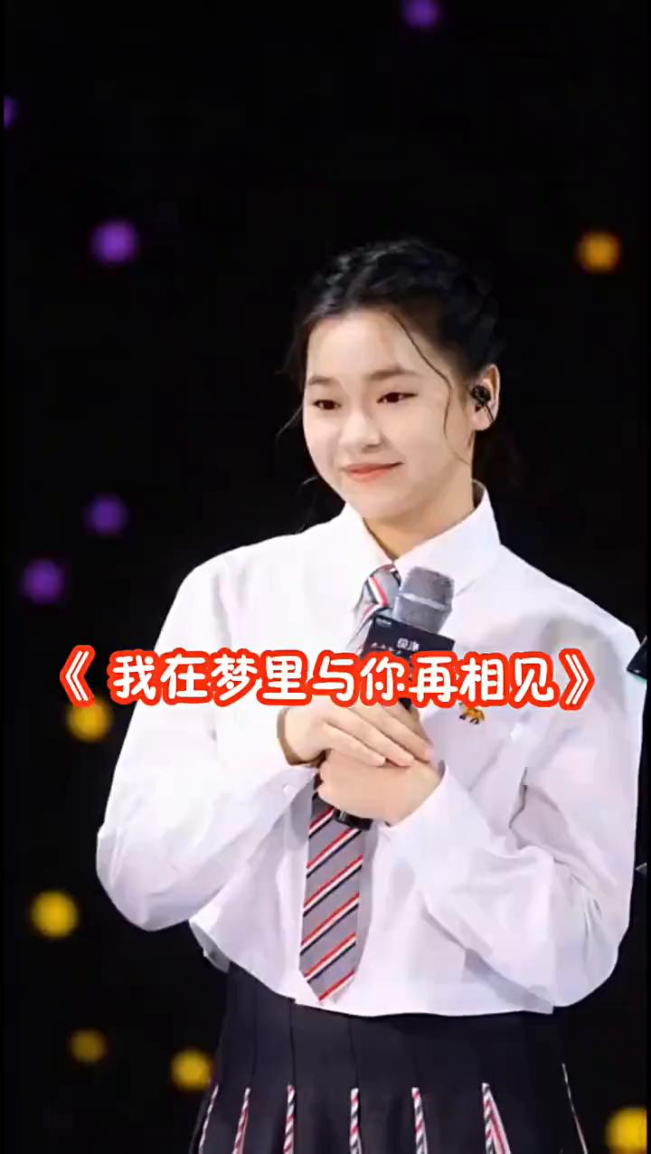 《我在梦里与你再相见》。
我在梦里与你再相见，醒来只剩无尽的思念，问问月亮何时能