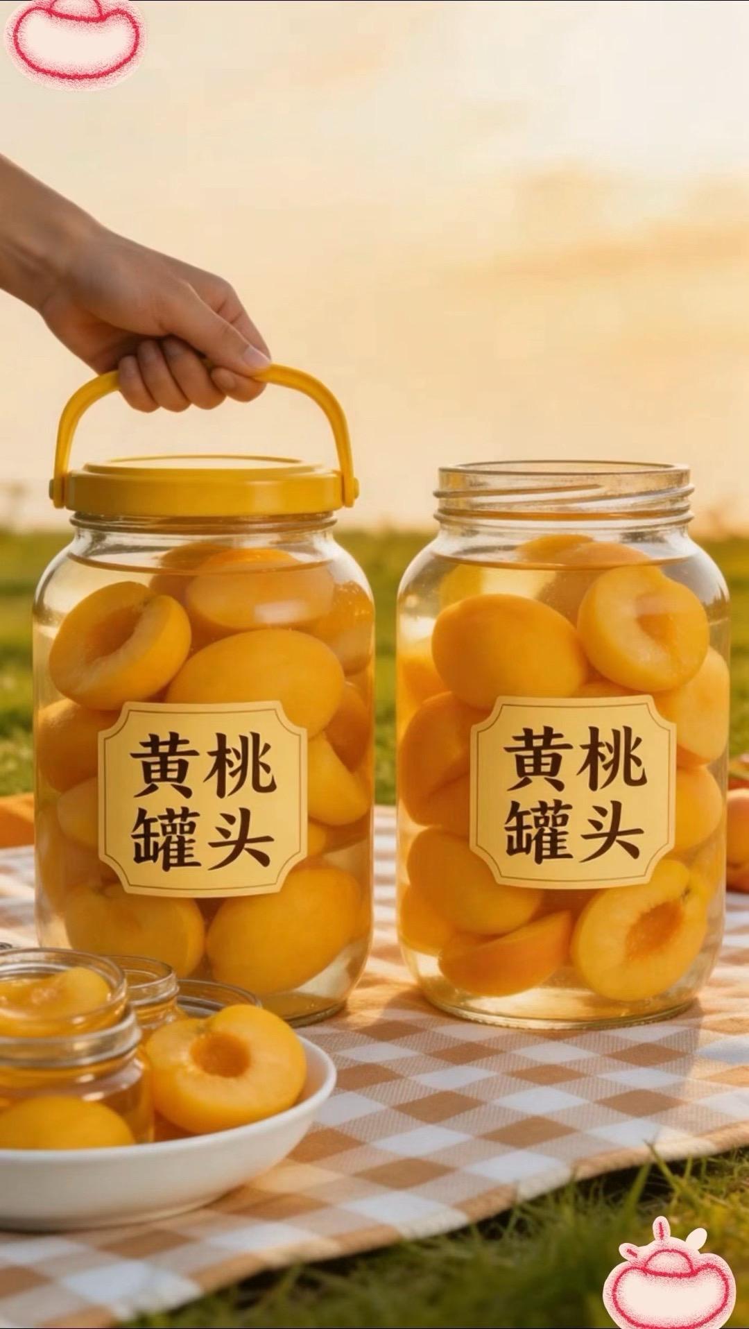 大块黄桃，清甜多汁，果肉厚实不软烂，开盖即食，解馋又解腻，一口回到小时候的味道。