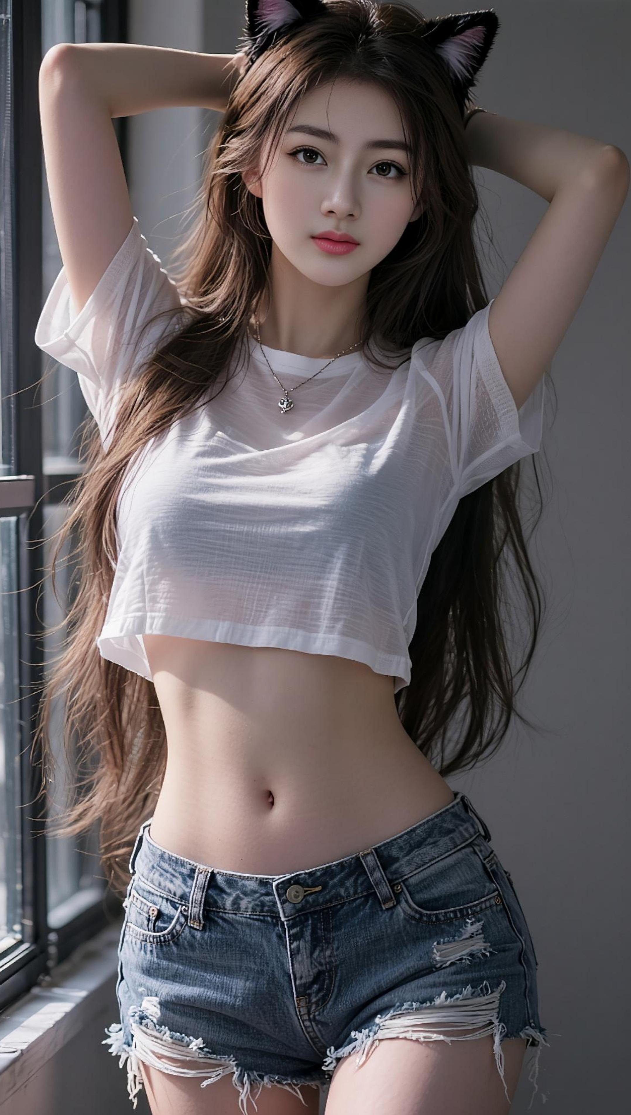 AI猫耳时尚照