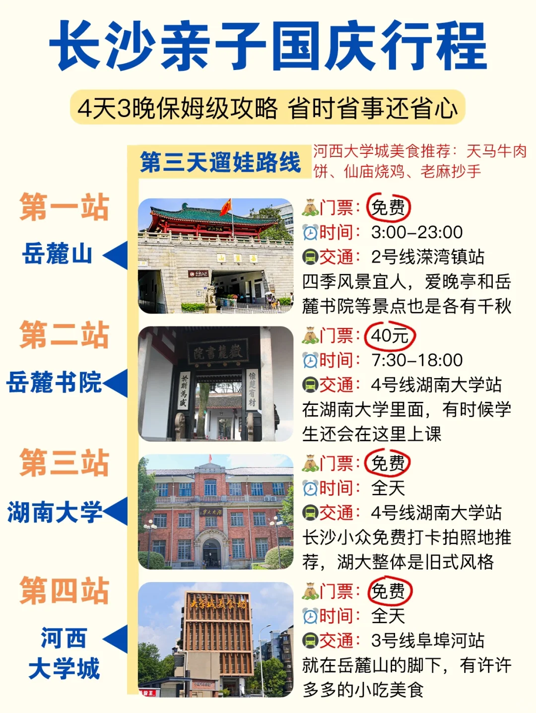 双手奉上长沙亲子国庆行程攻略❗️实用不踩坑