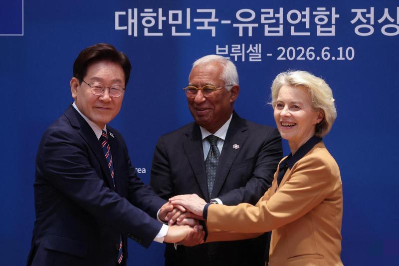 韩国和欧洲发联合声明谴责俄朝。

6月11日据韩联社报道，李在明和欧盟冯德莱恩在