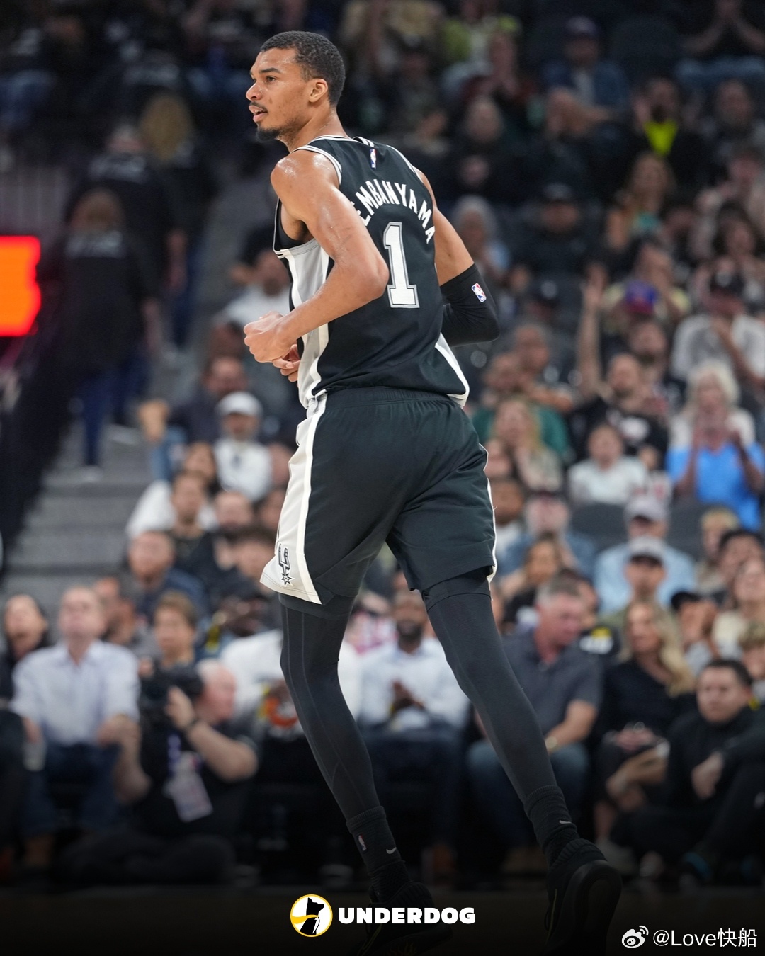 维克托·文班亚马在对阵活塞的胜利中拿下：38分16篮板5盖帽命中4记三分他成为，