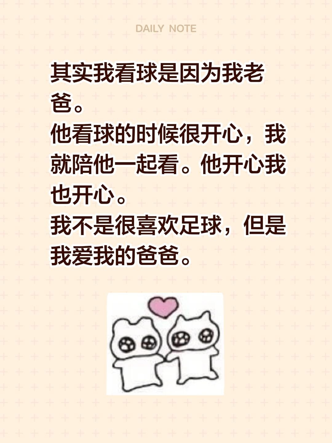 假装热爱足球实则热爱爸爸 