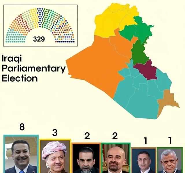 2025年伊拉克议会选举地图