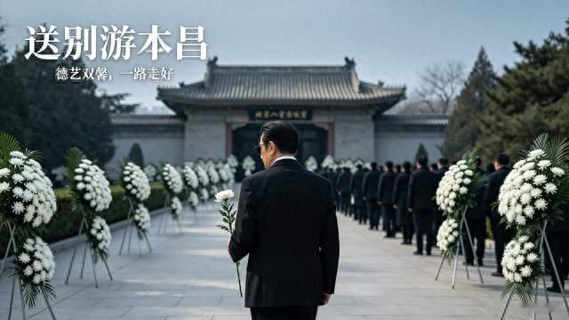胡歌现身游本昌告别仪式，戏里师徒戏外忘年交