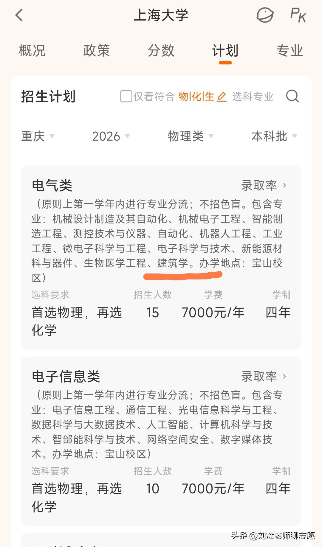 上海有些学校投放的专业大类或者试验班就是大坑！比较典型的就是上海大学与上海理工大
