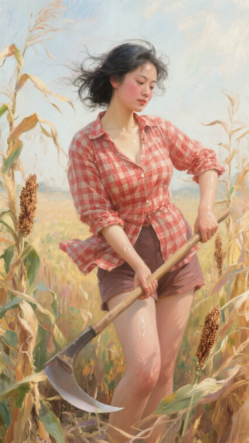 画卷 大地母亲 收获的季节