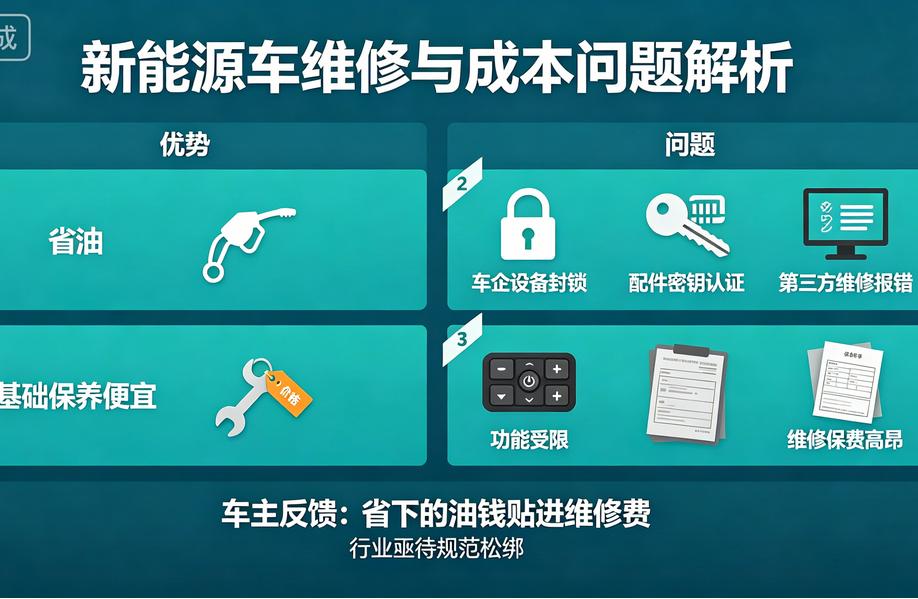 新能源车两大“省油不省钱”的真相：一是买得起修不起，二是开得起保不起。车企靠“密