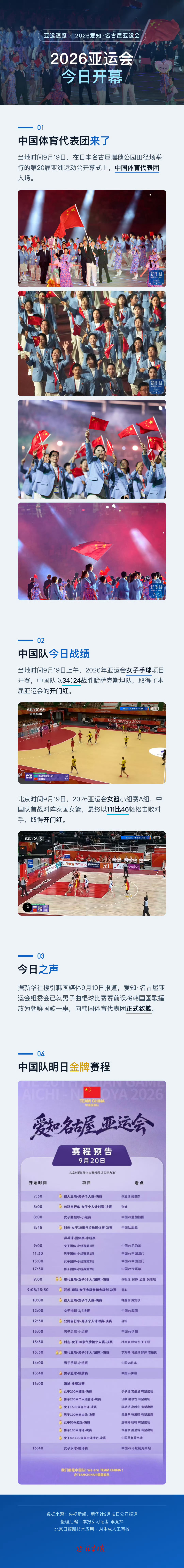 亚运会中国队夺金日【亚运会中国队开幕日战绩速览】亚运会中国队明日赛程 名古屋亚运