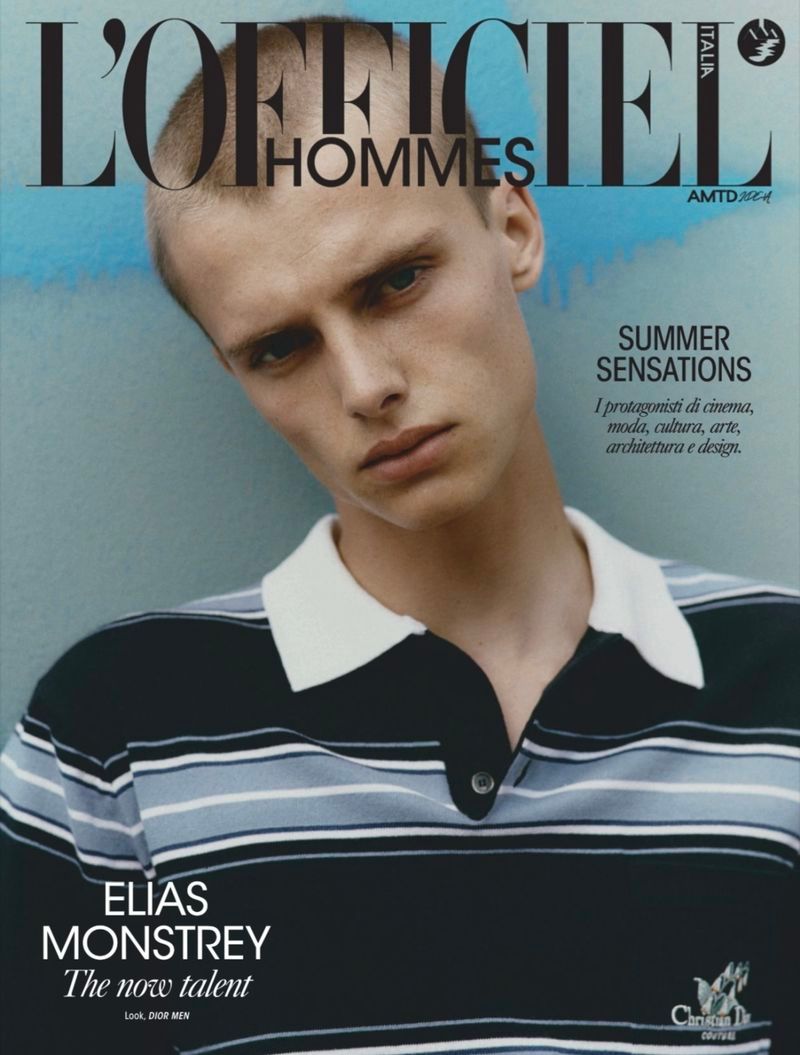 模特Elias Monstrey出镜意大利版《L'Officiel Hommes