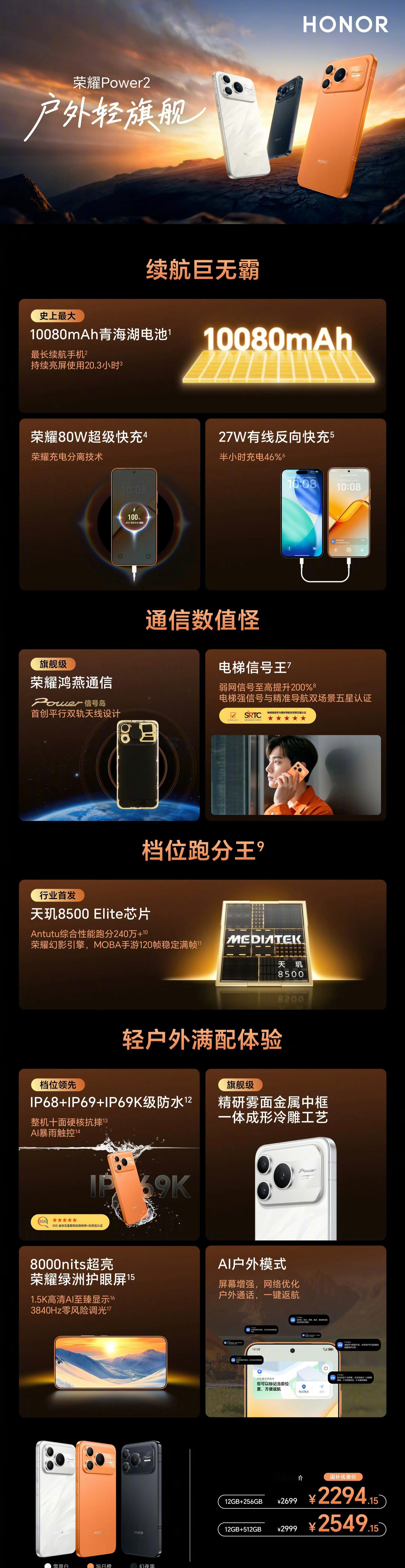 荣耀Power2虽然很像iPhone 17 Pro，但它的亮点十足，10080毫