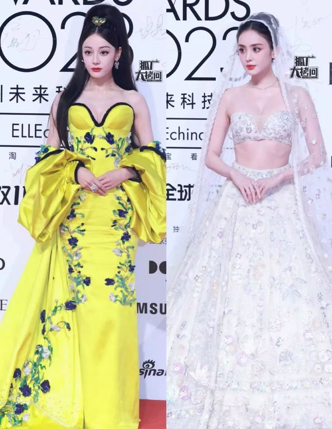 昨天Elle红毯大家都在夸古力娜扎造型最佳，说迪丽热巴不太好，然而其实昨天给娜扎