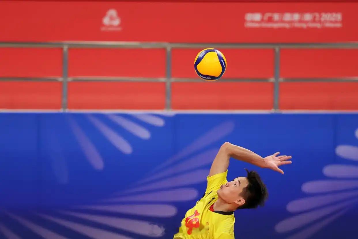 新华社组照：第十五届全运会 U18男排小组赛B组，山东3-0黑龙江（新华社记者 