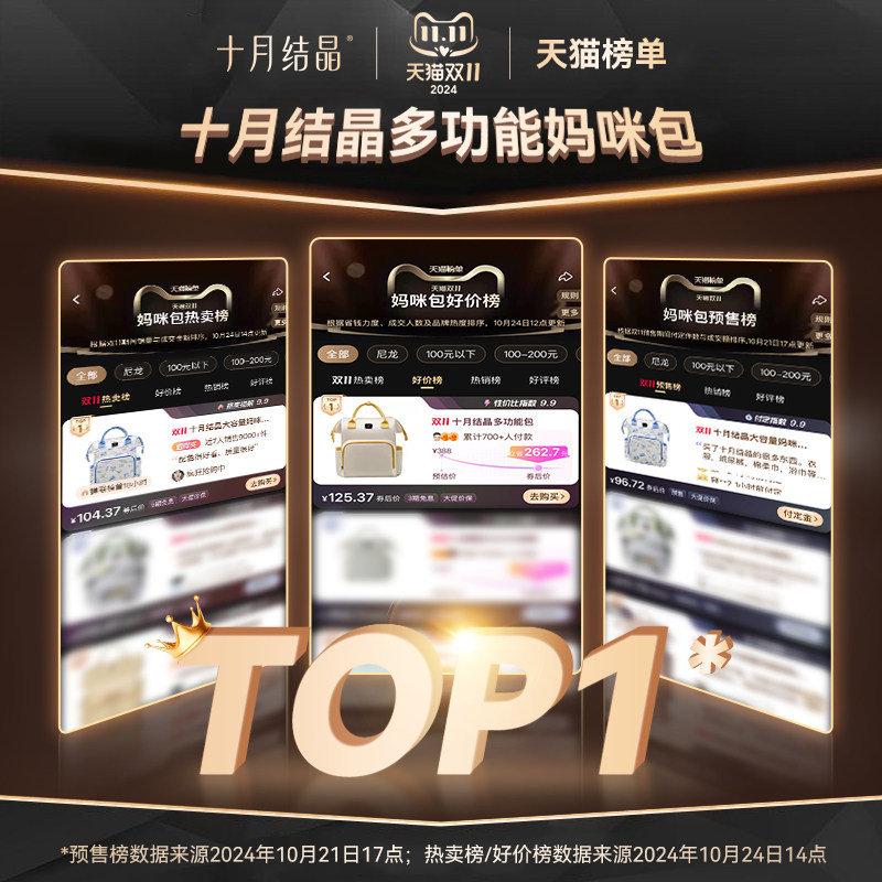 十月结晶妈咪包大容量外出背包 