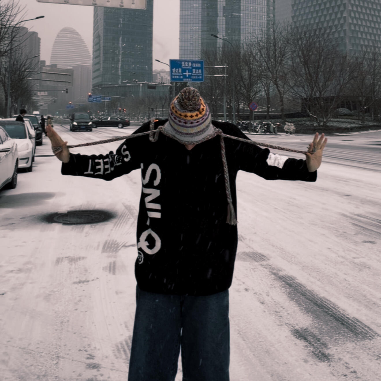 好会哦这个daddy还在雪地里写了展轩哈哈 