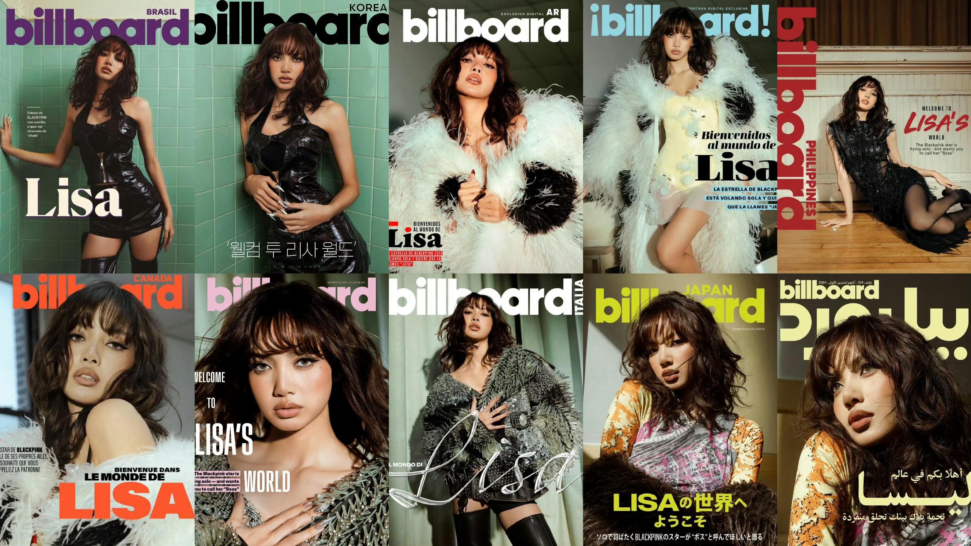 Lisa十国Billboard封面 LISA 成为Billboard 杂志有史以