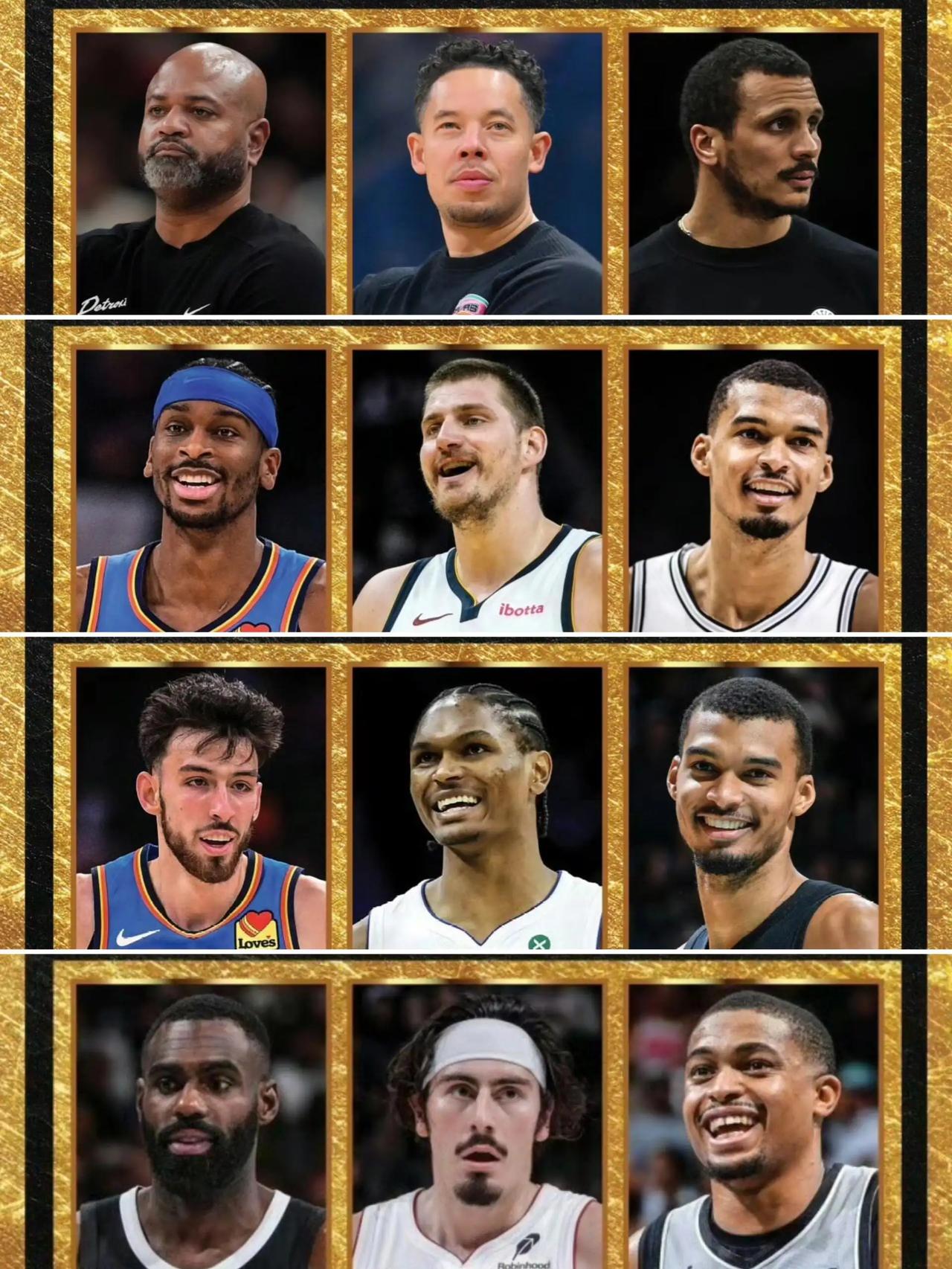 最佳主教练候选：米奇
MVP候选：文班亚马
DPOY候选：文班亚马
最佳第六人候