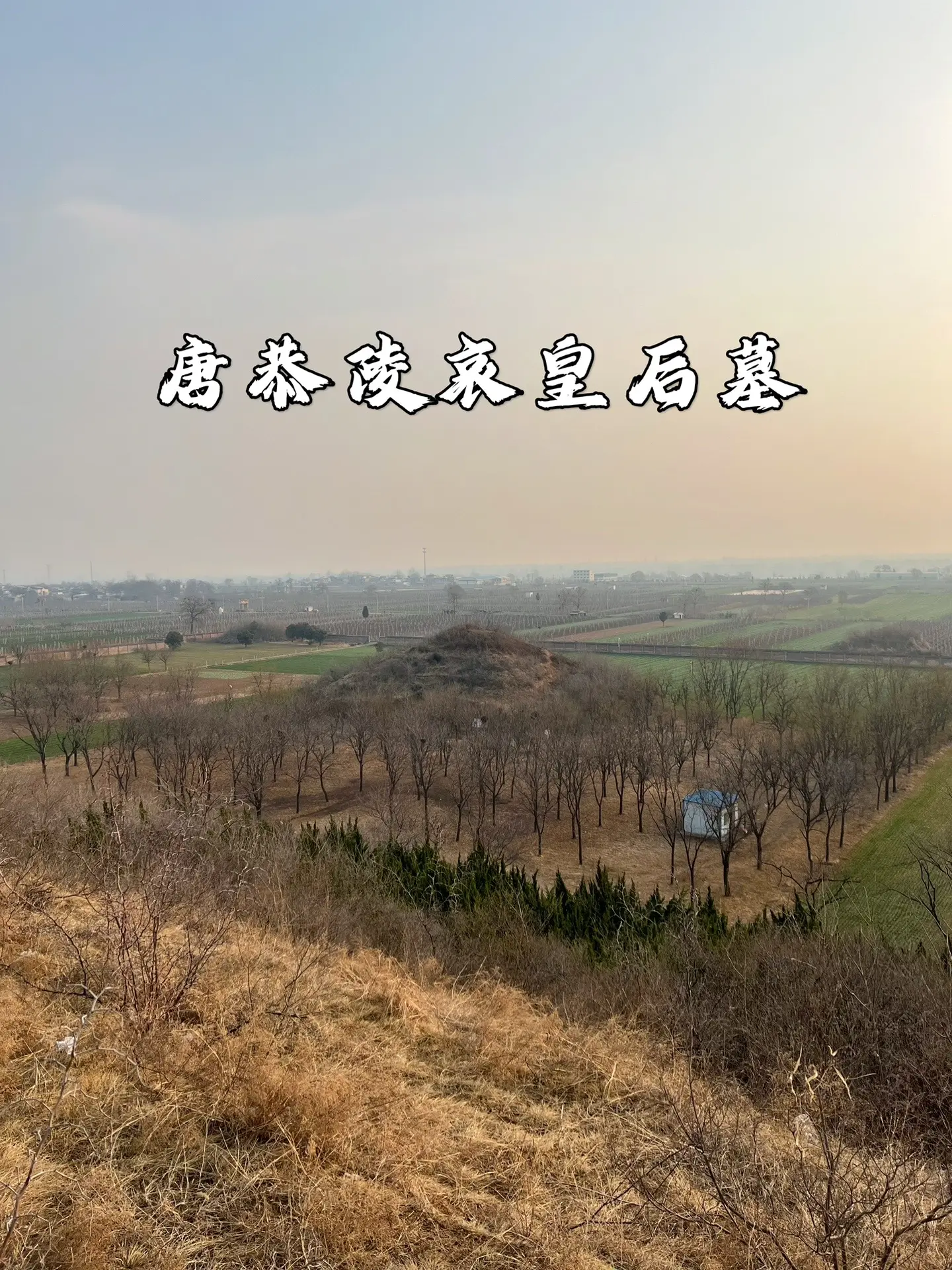 唐恭陵哀皇后墓。位于河南省洛阳市偃师区唐恭陵东北约50米处，俗称“娘娘冢”，墓冢底边长宽各40～50米，残高13米。史书上关于哀皇后的记载很少，哀皇后裴氏是唐朝右卫将军裴居道的女儿。咸亨四年（673年），嫁给唐高宗李治与武则天长子、太子李弘为妃。裴氏甚有妇德，高宗称赞：“东宫内政，吾无忧矣”。上元二年（675年），太子李弘不幸暴死，裴氏不胜哀伤，终日以泪洗面，抑郁成疾，一年后去世，追封皇后，谥号“哀”。 
1998年春节，唐恭陵哀皇后陵寝墓道被人炸开，从一壁龛中盗走珍贵文物60余件，但案件很快破获，文物悉数追回，系著名“2.15”唐恭陵文物被盗大案，李弘墓至今保持完好。九八年以来在哀皇后墓出土有蓝釉、红釉、黄釉、绿釉、白釉、三彩、彩绘、鎏金等各种珍贵文物百余件。