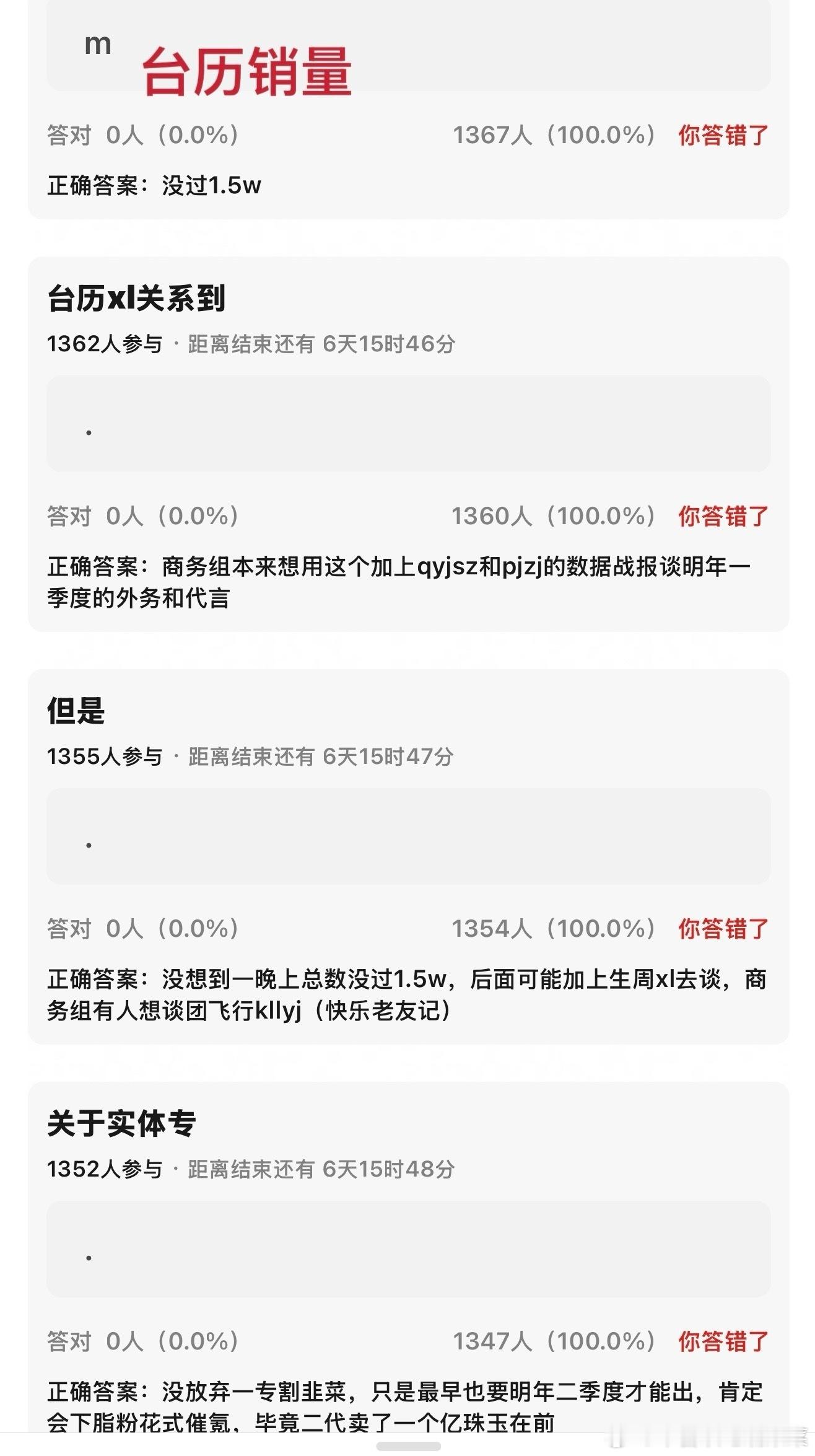 登登的台历销量不到1.5w？！[流鼻血][流鼻血][流鼻血] ​​​