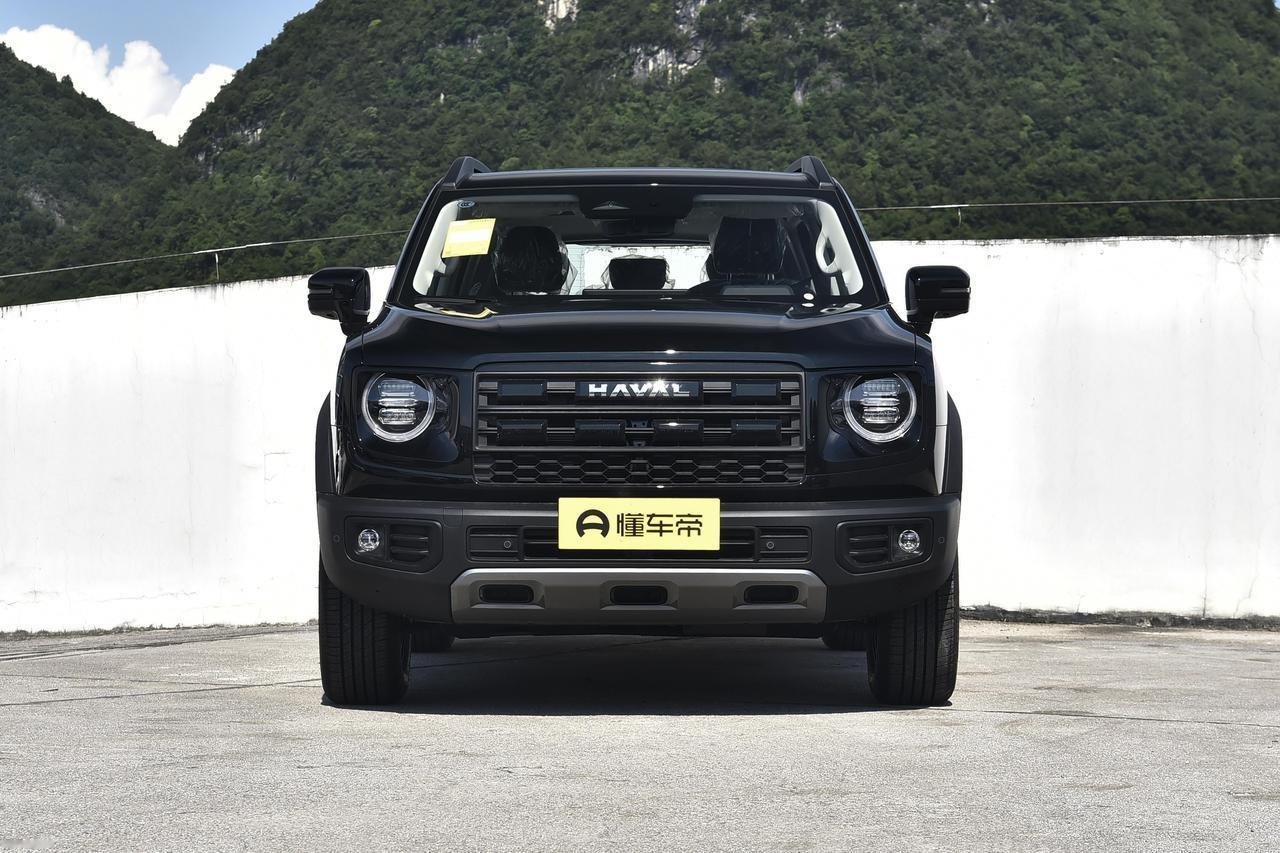 哈弗大狗采用了当下流行的方盒子 SUV 设计语言，整体造型硬朗大气，线条棱角分明
