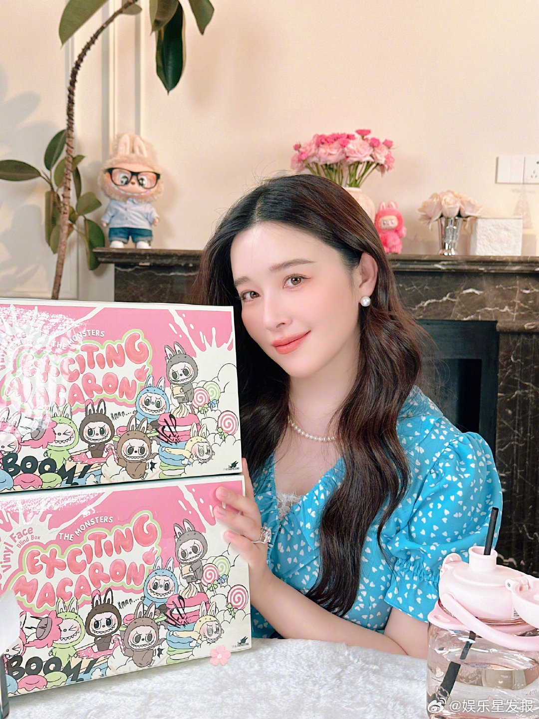 阚清子拆labubu盲盒 6月18日，晒照透露要拆labubu盲盒！想看拆盒的v