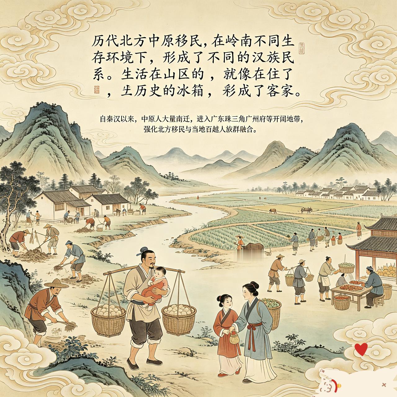 历代北方中原移民，聚居在相对比较封闭山区的，大多仍能固守中原正统汉文化，从而形成