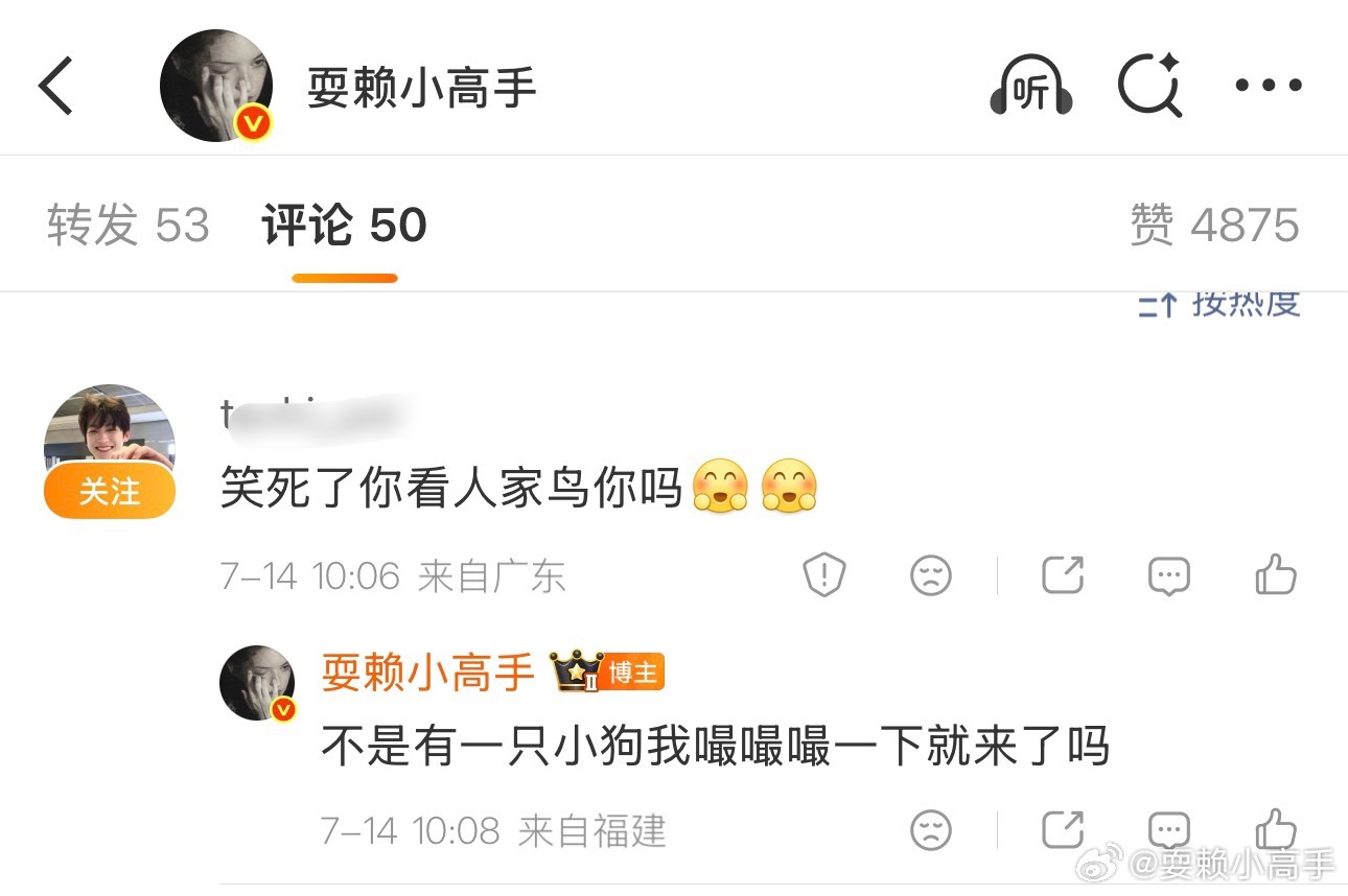 鸟不理我 狗理我 
