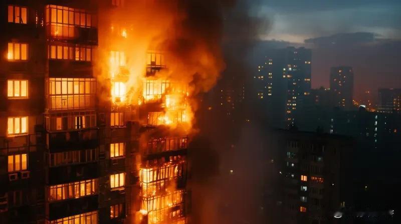 高层起火太可怕，掌握避险知识很重要。高层火灾蔓延快，3分钟左右烟气就能充满空间。