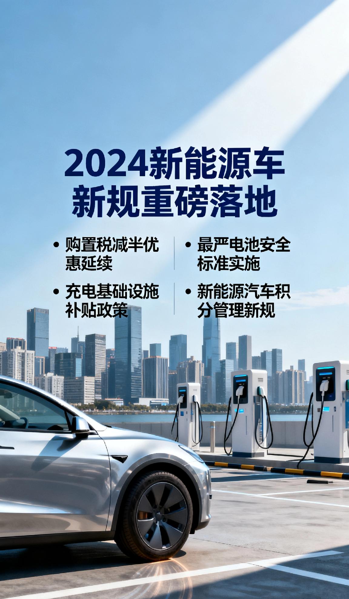 十余项新能源车新规明年密集落地十余项新能源车新规明年密集落地！涵盖购置税减半优惠