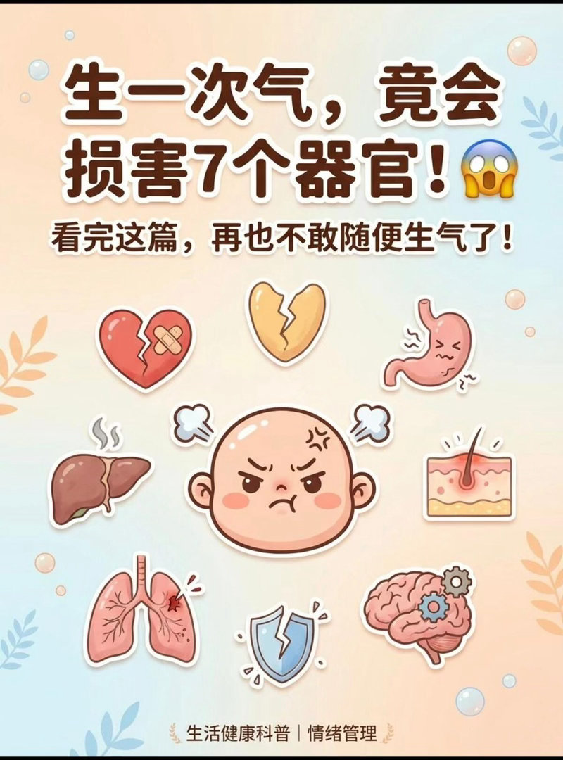 生气真的会让人内伤国医少年志 看完这段科普我决定以后少生气了！普通情绪波动身体都