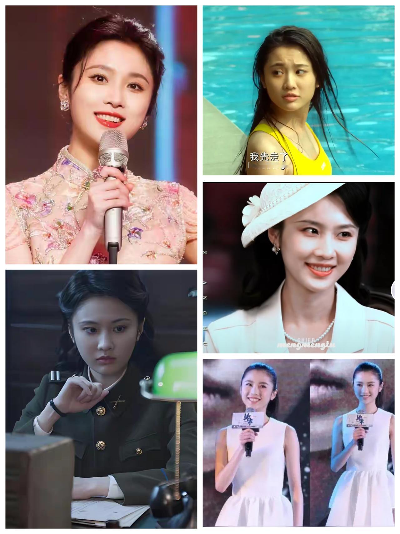 张慧雯出水芙蓉、国色芳华、英伦淑女、地下战线的铿锵玫瑰，各种迥然不同的角色，张慧